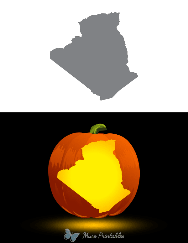 Algeria Pumpkin Stencil