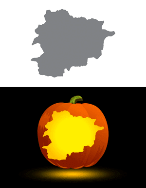 Andorra Pumpkin Stencil