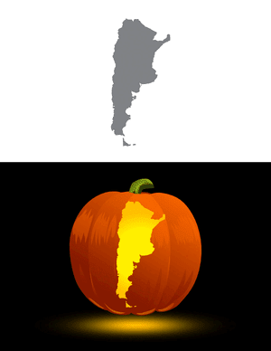 Argentina Pumpkin Stencil