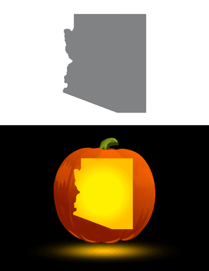Arizona Pumpkin Stencil