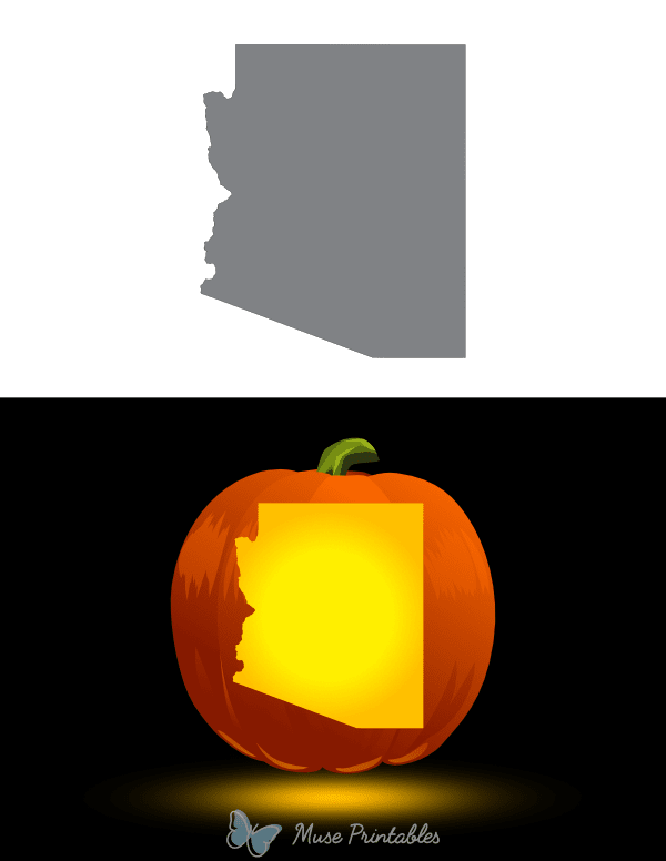 Arizona Pumpkin Stencil