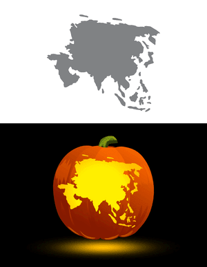 Asia Pumpkin Stencil