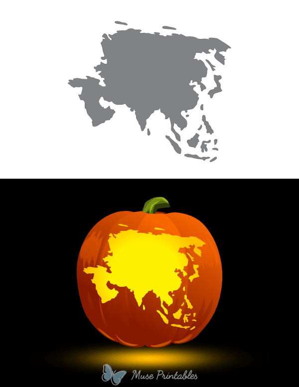 Asia Pumpkin Stencil