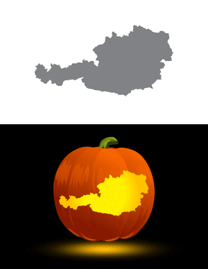 Austria Pumpkin Stencil