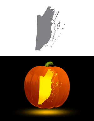 Belize Pumpkin Stencil