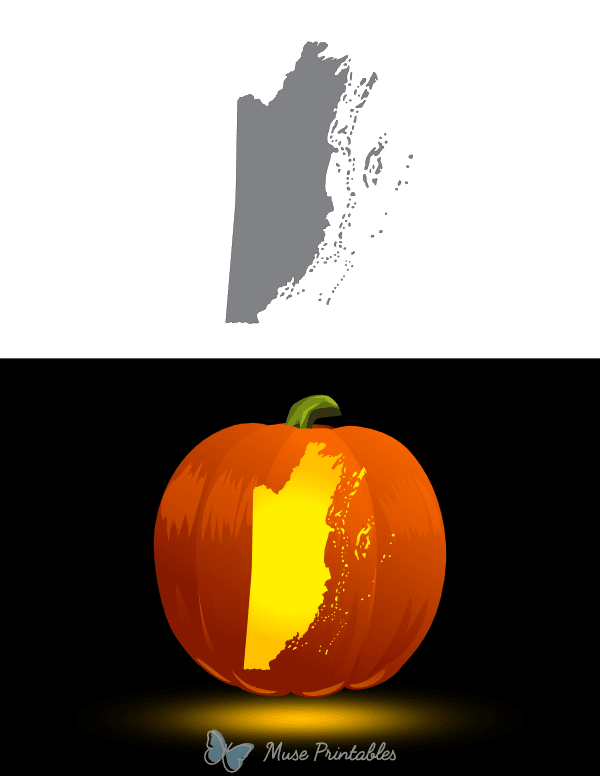 Belize Pumpkin Stencil