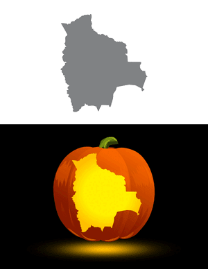 Bolivia Pumpkin Stencil