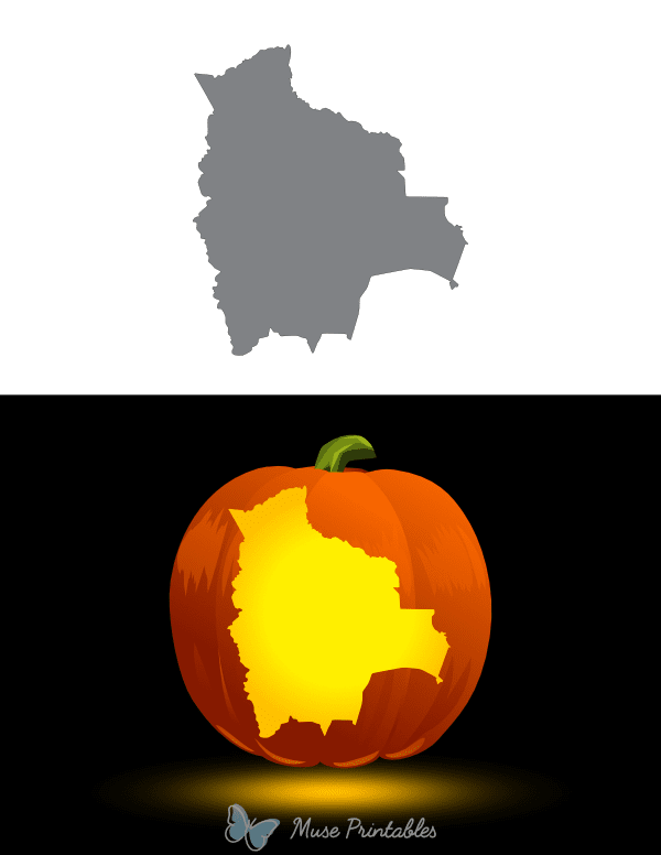 Bolivia Pumpkin Stencil