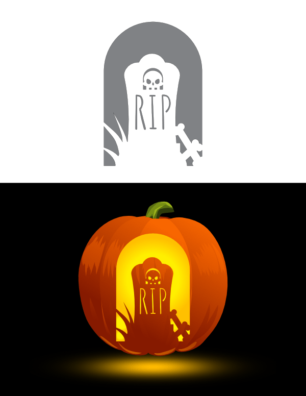 printable-bones-and-tombstone-pumpkin-stencil