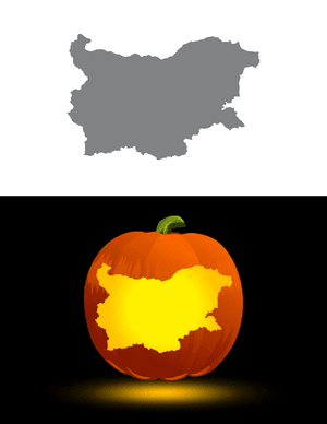 Bulgaria Pumpkin Stencil