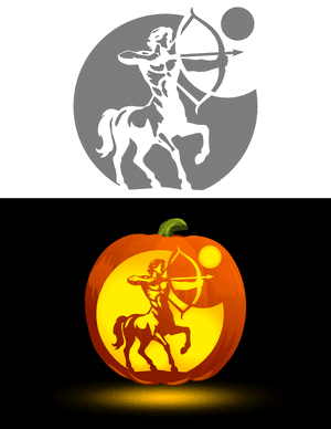Centaur Pumpkin Stencil