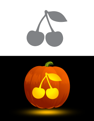 Cherry Pumpkin Stencil