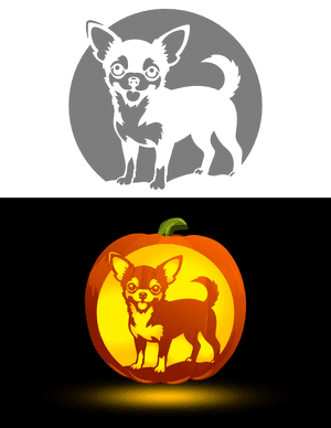 Chihuahua Pumpkin Stencil