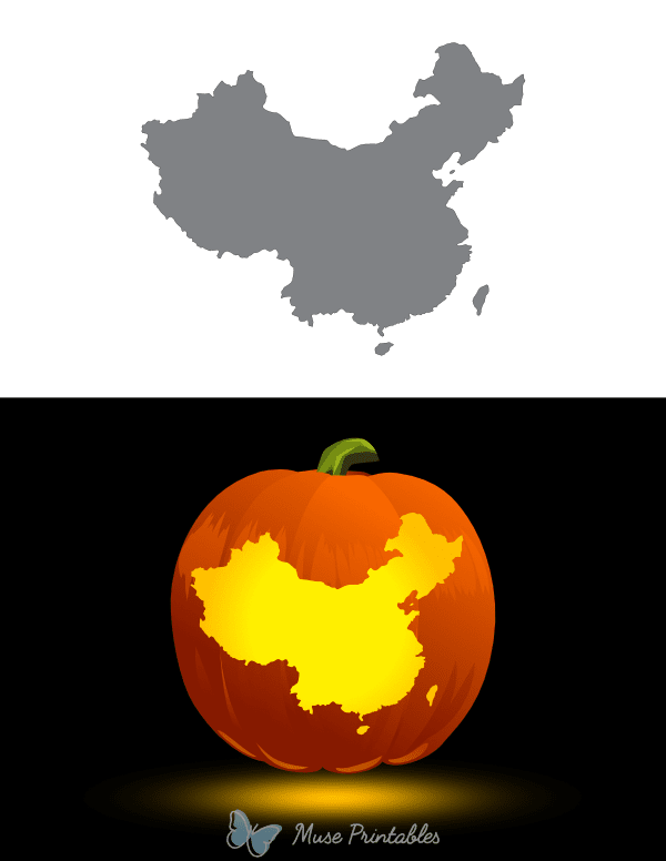 China Pumpkin Stencil