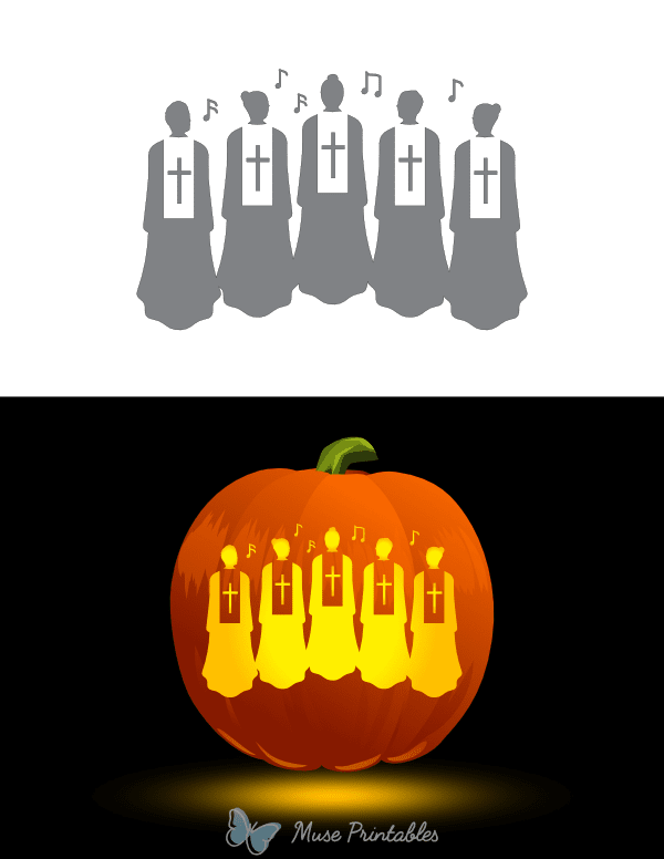 printable-church-choir-with-musical-notes-pumpkin-stencil