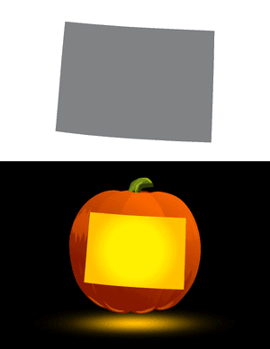 Colorado Pumpkin Stencil