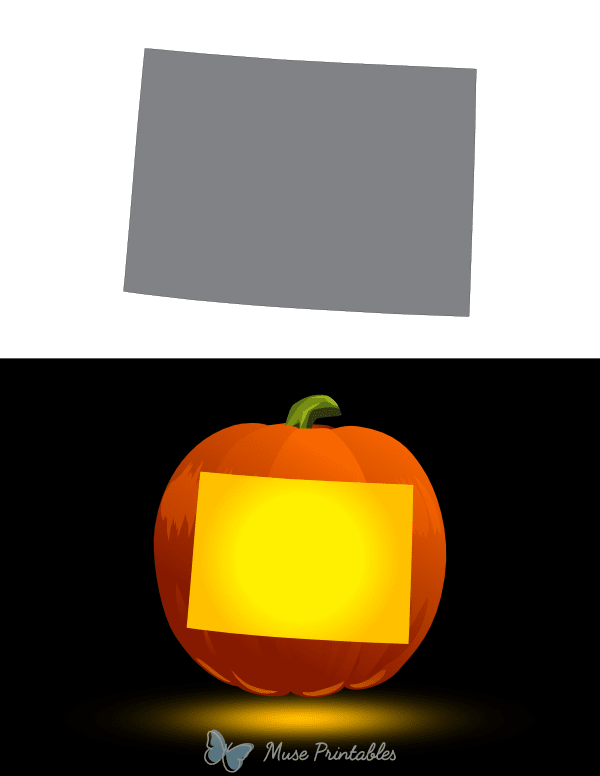 Colorado Pumpkin Stencil