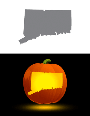 Connecticut Pumpkin Stencil