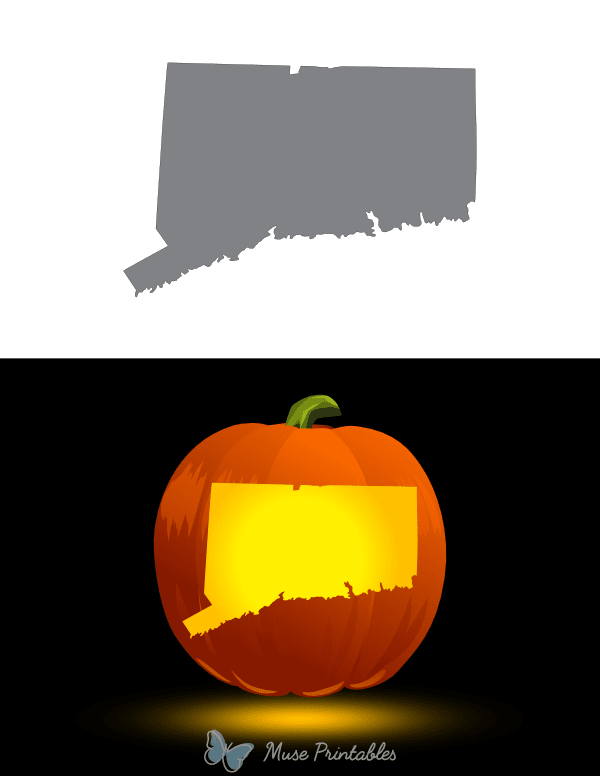 Connecticut Pumpkin Stencil