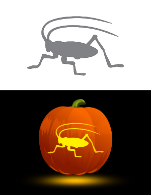 Cricket Pumpkin Stencil