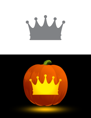 Crown Pumpkin Stencil