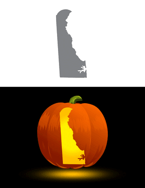 Delaware Pumpkin Stencil