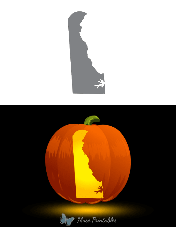 Delaware Pumpkin Stencil