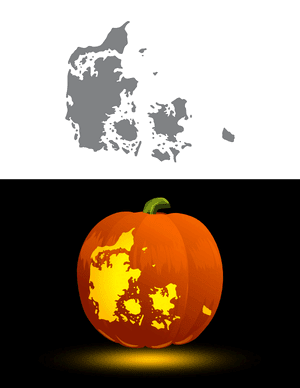 Denmark Pumpkin Stencil