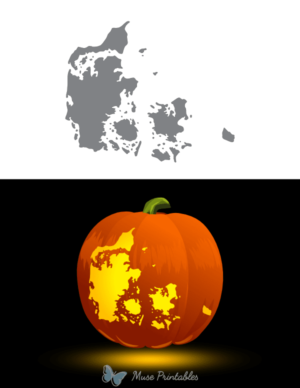 Denmark Pumpkin Stencil