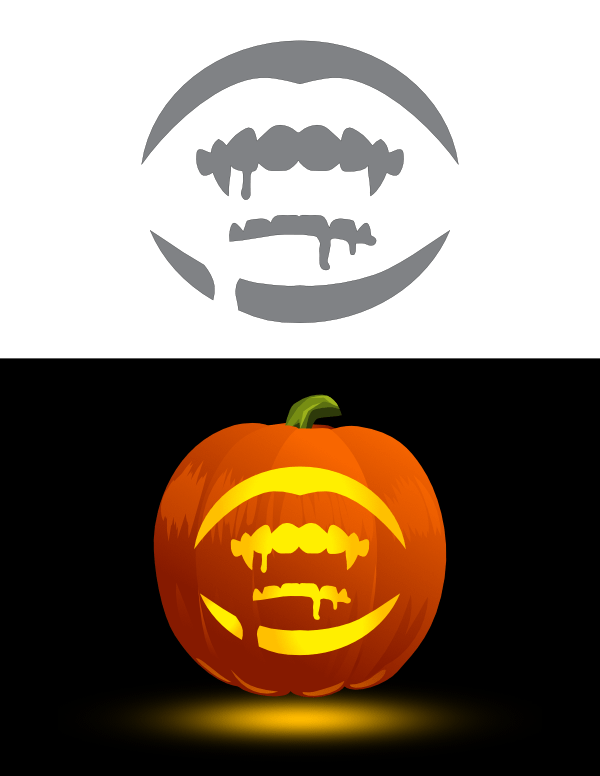vampire pumpkin carving