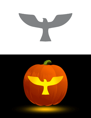 Easy Eagle Pumpkin Stencil