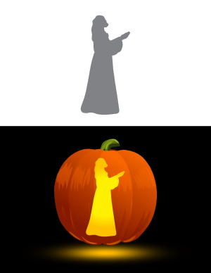 Easy Jesus Pumpkin Stencil