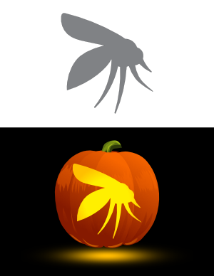 Easy Mosquito Pumpkin Stencil