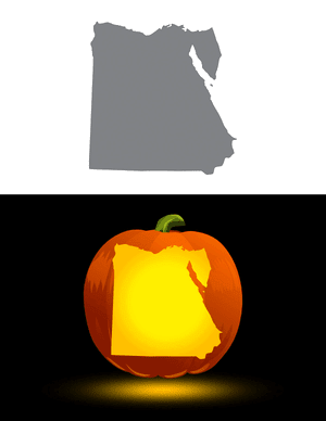 Egypt Pumpkin Stencil