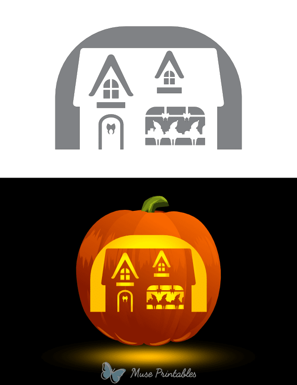 Elves in Santa's Workshop Pumpkin Stencil