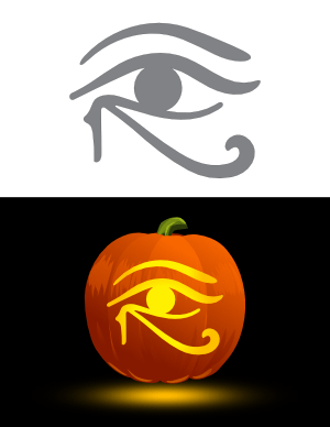 Eye of Horus Pumpkin Stencil