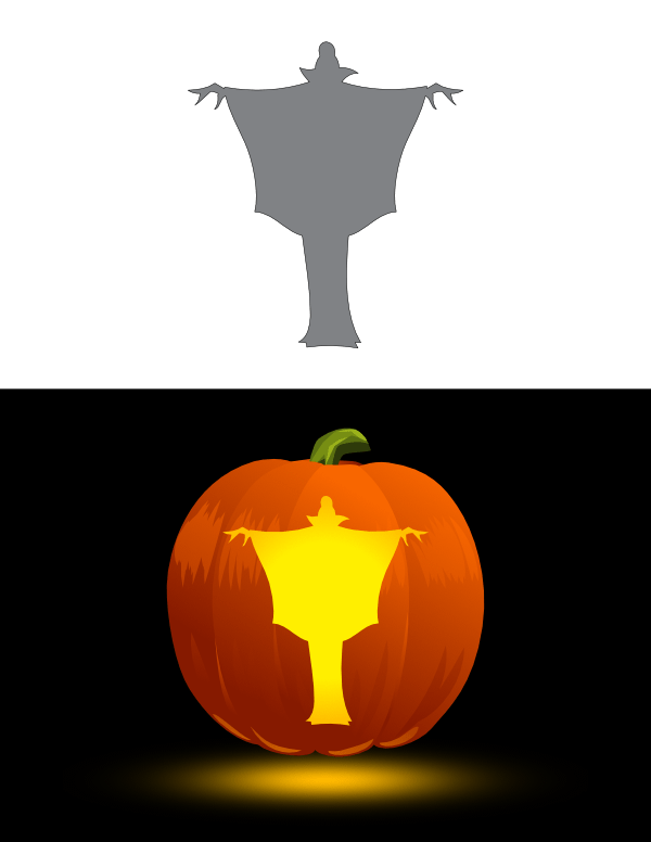 Female Vampire Pumpkin Stencil