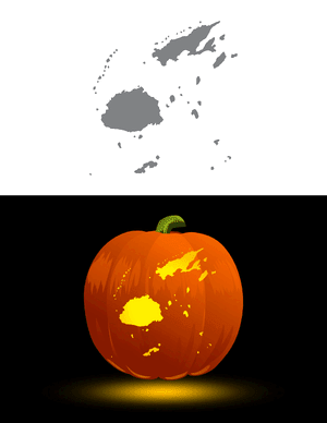 Fiji Pumpkin Stencil