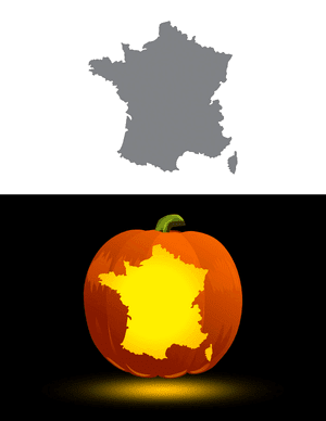 France Pumpkin Stencil