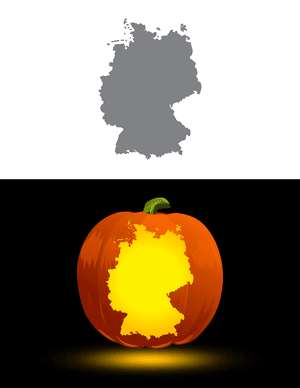 Germany Pumpkin Stencil