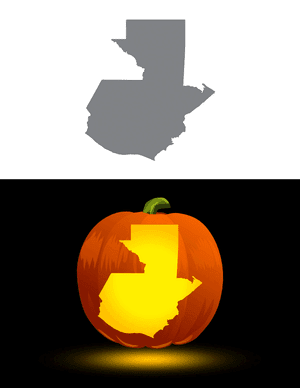 Guatemala Pumpkin Stencil