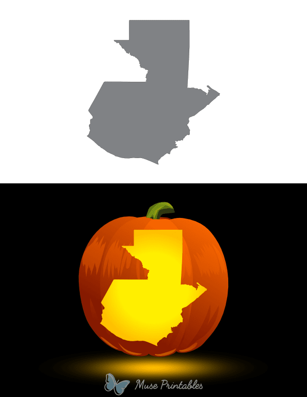 Guatemala Pumpkin Stencil