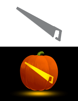 Handsaw Pumpkin Stencil