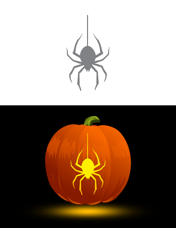 Spider Pumpkin Carving Templates