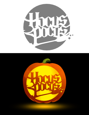 Hocus Pocus Pumpkin Stencil