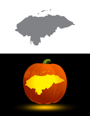 Honduras Pumpkin Stencil