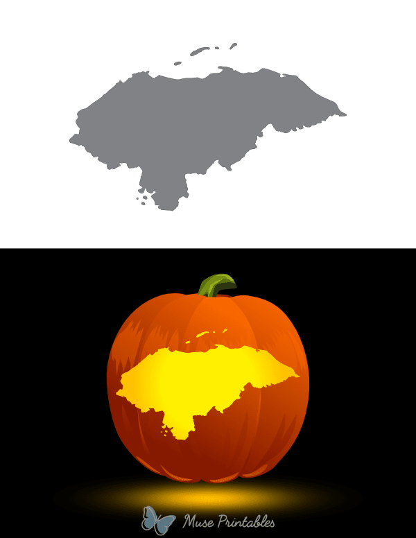 Honduras Pumpkin Stencil