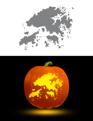 Hong Kong Pumpkin Stencil