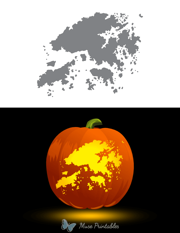 Hong Kong Pumpkin Stencil