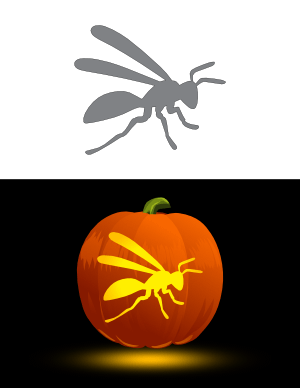 Hornet Pumpkin Stencil